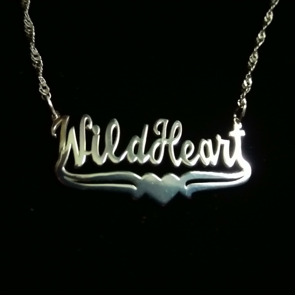 Wild Heart Custom 18" Chain Silver Filled Necklace